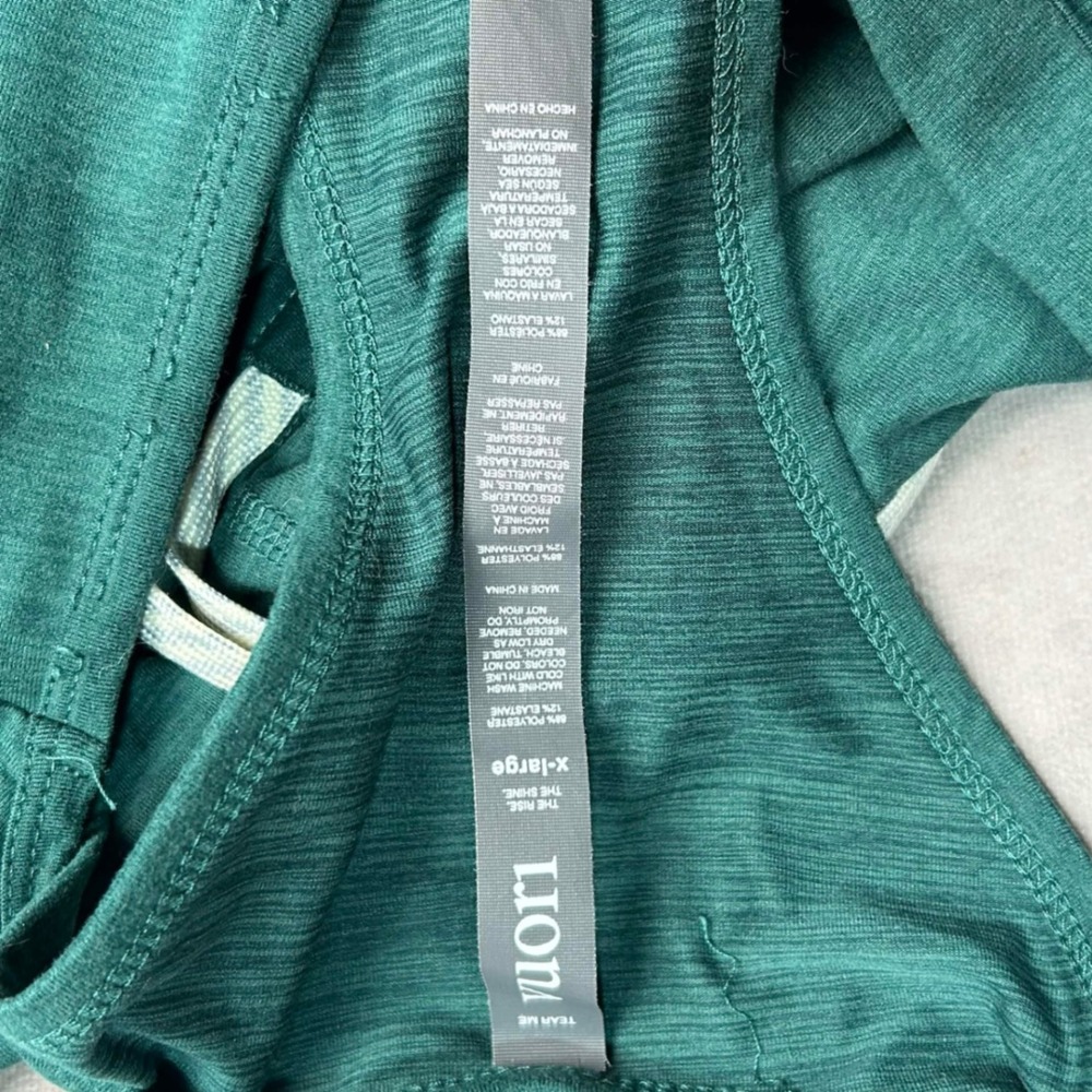 Vuori Lux Jumpsuit Womens XL Forest Green Heather Racerback Jogger Athleisure - Picture 7 of 8